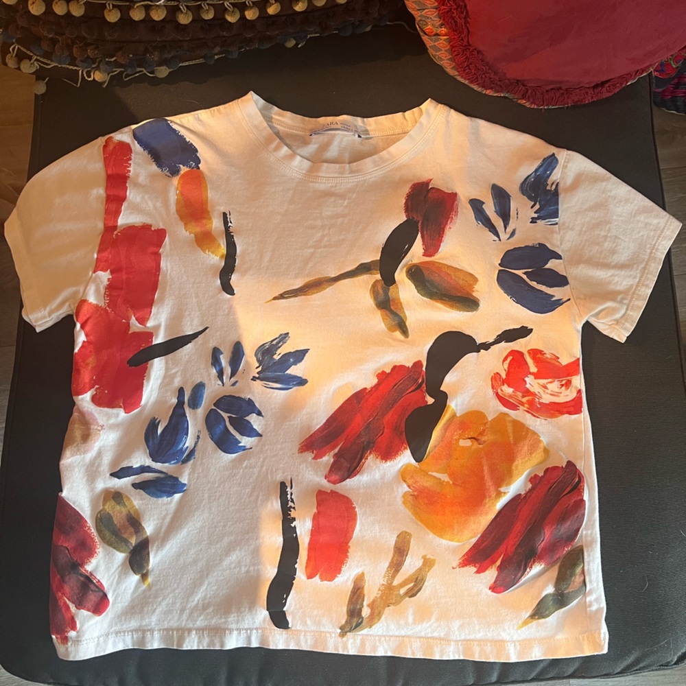 Zara Flower Print Top